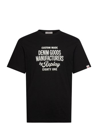 T-Shirt Relaxed Black Replay