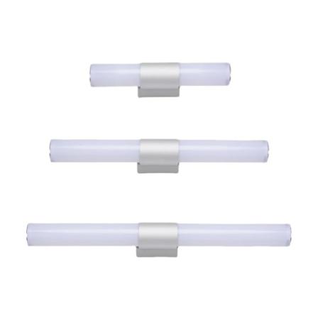 Baderomsspeil Vegglampe Baderoms Taklampe Krom Sminke Lys med Plugg og Bryter 25cm Varm Hvit Lys