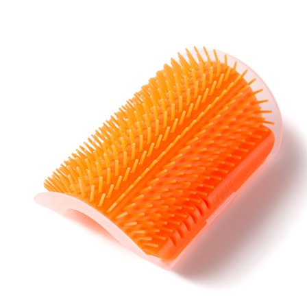 Blød katteplejebørste, hjørneplejebørste til katte, selvplejebørste til både lang- og korthårede katte og hunde