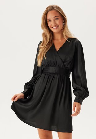 BUBBLEROOM-Wrap L/S Dress-M