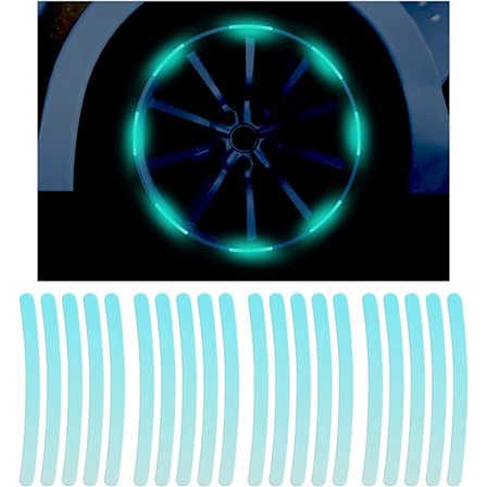 Reflekterende klistremerker for hjul på biler, motorsykler, sykler, s