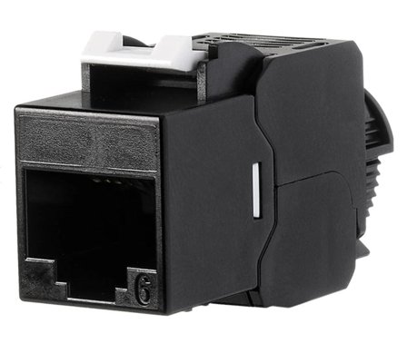 SG RJ45 Jack Cat6 Sort Uskjermet