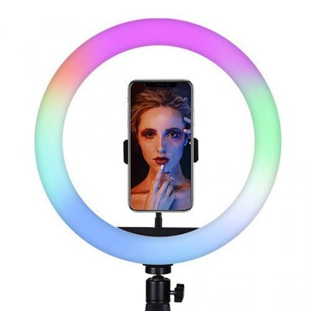 Selfie Ring Light Stand, dimbar LED RGB-bordslampa