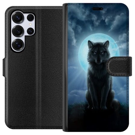 Kompatibelt Lommeboketui til Samsung Galaxy S25 Ultra Ulv