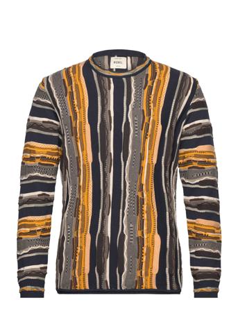 Rrhernandes Knit Tops Knitwear Round Necks Yellow Redefined Rebel