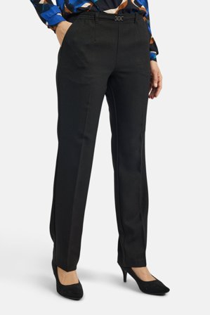Brandtex - Anna Bukser "Vinter" - Sort - Regular Fit / Elastik i Taljen