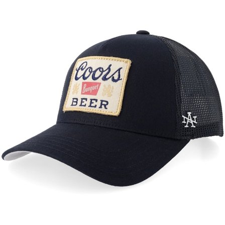 American Needle - "Hatstore Exclusive x Coors Beer Black Trucker " Trucker Black Cap - @ Hatstore