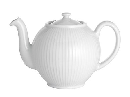 PILLIVUYT Tekanne Plissé 1,5l hvit