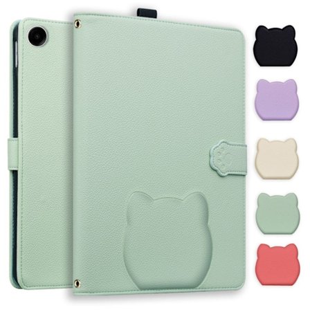 Samsung Galaxy Tab A11 / Tab A9 Wallet Tablet Cover Stand – Green