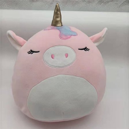 20 cm Squishmallow pute koselig leketøy ROSA HUND ROSA HUND