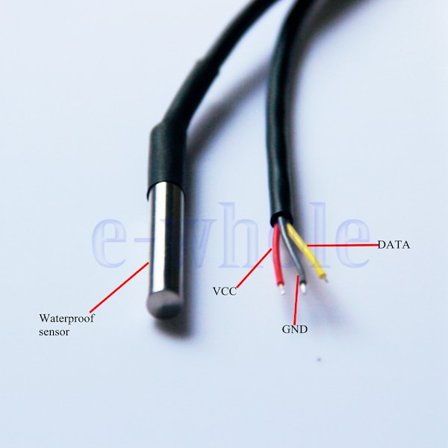 Vattentät digital termosond eller sensor DS18B20 Arduino