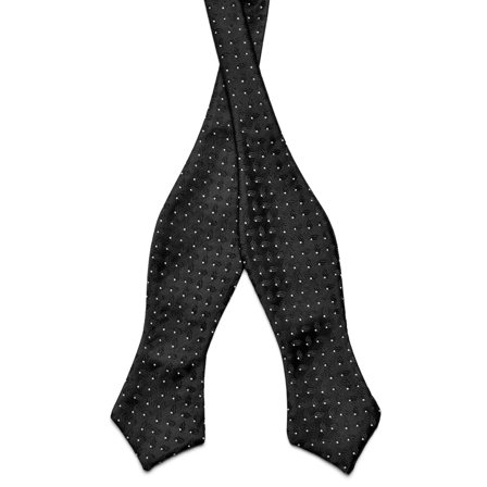 Black White Self-Tie Bow Tie for Men - Self-tie bow ties