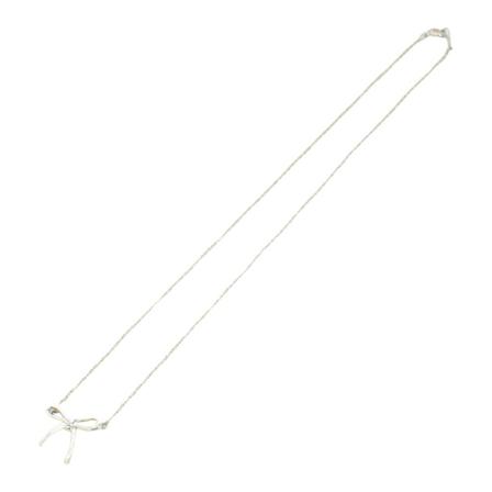 Tiffany & Co. Pre-owned Necklace Bow Grå, Dame Vintage Smykker, Størrelse: ONE Size