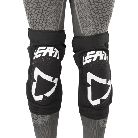 Ginocchiere Leatt 3DF 5.0 Zip Bianco-Nero L/XL