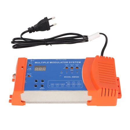 Multi Channel PAL NTSC Modulator System för TV Box AV Källa 100-240V EU-kontakt