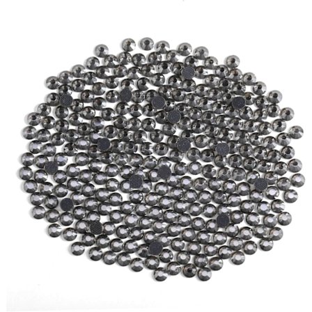 8000 Hot Fix Strass, Svart Diamant, SS6, 1.9-2.1mm for Klær & Håndverk Black Diamond Black Diamond