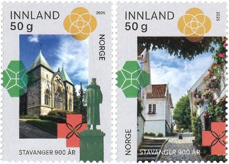 Norge - Stavanger - Postfrisk sæt 2v