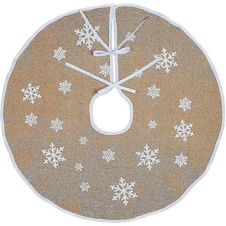 Jouluinen juuttikangas puun alusmatto joulukuusen koristeluun, esiliina joulukuusen alle, joulukuusen pohja, joulukoristeet kotiin, joulukoriste