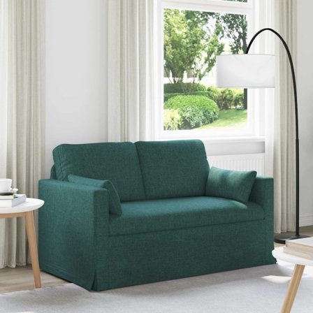Soffa 120cm Mörkgrön Metall
