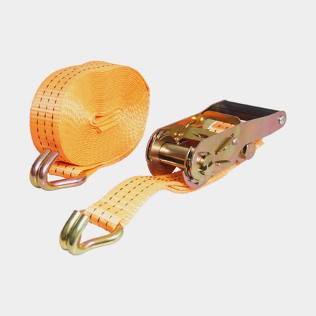 Spanngurt mit Haken DL, 2-teilig, 35 mm x 7 Meter, 3000 daN / 3059 kg (LC), orange - Boot