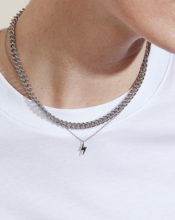 Edblad Lightning Necklace Steel Couleur argent Bijoux Fille - Kids Brand Store