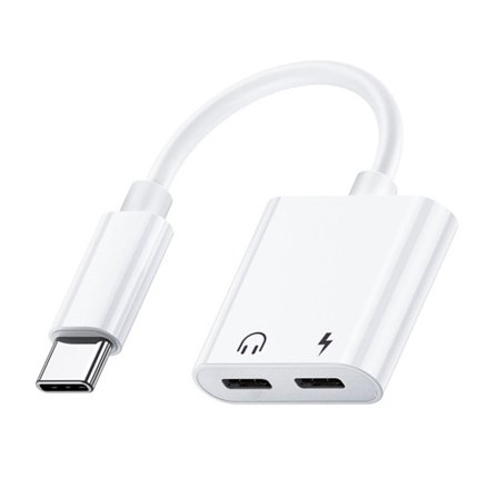2 i 1 USB-adapter for mobiltelefon med 3,5 mm hodetelefonuttak