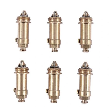 6 stk. Vaskeprop Erstatning Bassin Badeaffald Klik Klak Fjeder Messing Prop Bolt til Vask Bad