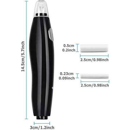 Sähköinen pyyhekumi, 16 pyyhekumin täyttöä, USB-ladattava, automaattinen pyyhekumi kynä, kannettava kumipyylä kynä piirtämiseen, luonnosteluun