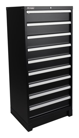 PELA 533584 Skuffeseksjon for verkstedinteriør, 9 skuffer, Garasjeinnredning & oppbevaring