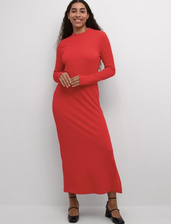 Kaffe Karobin Dress - Red - S