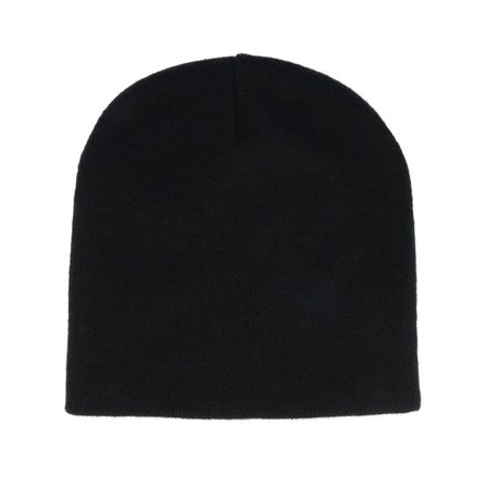 Beechfield - Svart traditionalbeanie Beanie - Black Traditional Blank Beanie @ Hatstore