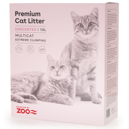 Selected by ZOO - Kattesand uparfymert Multicat 10L - Katt - Kattesand & kattestrø - Klumpdannende kattesand - ZOO.no