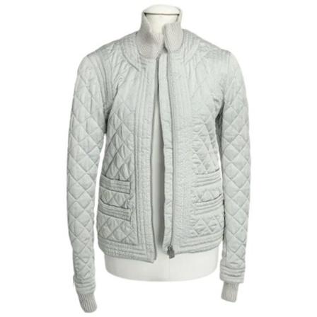 Chanel Vintage Pre-owned Stof overtj Grå, Dame Vintage Jakker