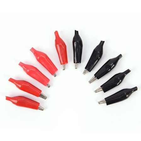 10st liten isoleringsstövel metall alligatorklämma elektriskt test