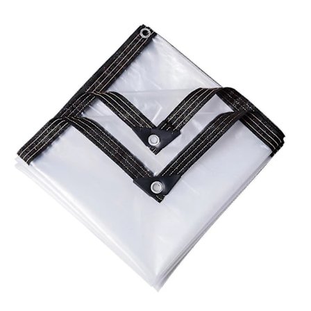 Gennemsigtig presenning, overtræk & alle gennemsigtige presenninger fremstillet af vandtæt og rivefast vinylbelagt PVC-materiale Hvid 3*3m