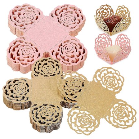 100 stk. Truffelpapir Sjokoladepapir Papir Truffelpapir Mini Muffinsformer Festutstyr