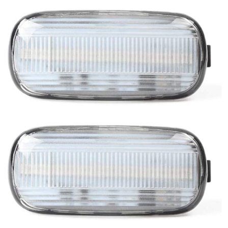 2 st LED-lins sidomarkeringsblinkers för A4 S4 B6 B7 A6 C5 TT A8