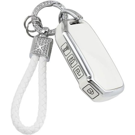 Kia Soul Forte Sportage Telluride EV6 -avaimenperän suojus - Girly Soft TPU -auton älyavaimen kuori - 4 painiketta - Bling-avainperä