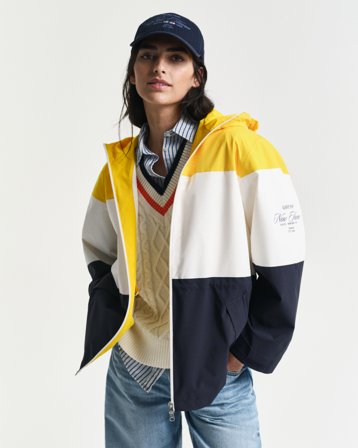 GANT Damen Sailing Jacke im Blockfarbendesign (S)