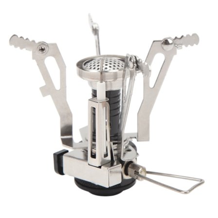 Kannettava retkikeitin Mini Camp -keitin Tuulenkestävä taskukokoinen keitin retkeilyyn, piknikille ja vaellukselle Musta liitäntä