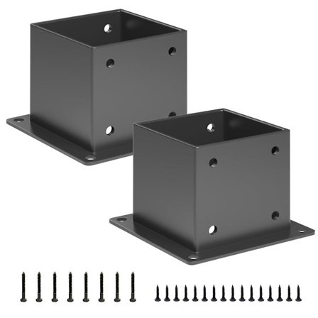 Sommarrea 2st Pergola Stolpfot Kraftig Stolpankare Trästolpsstöd Kit För 4tumx4tum Uteplats Däck R