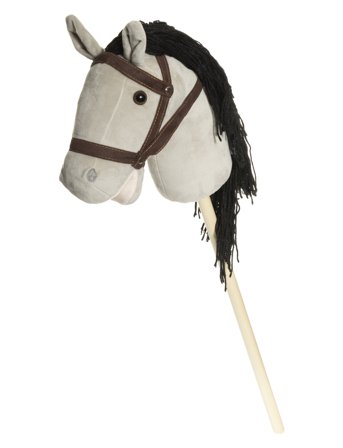 Teddykompaniet | Hobby Horse, Grey, With Reins | ONE SIZE