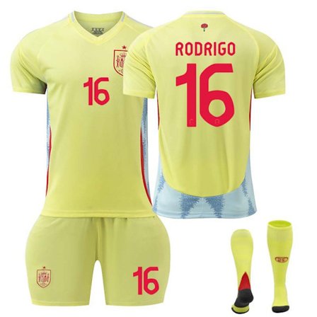 Spanien udebanetrøje (RODRIGO #16) 2024-2025 Herre Guld