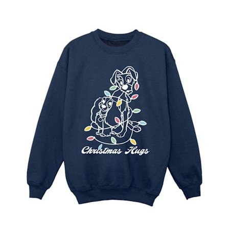 Disney Girls Lady And The Trump Julkramar Sweatshirt 12-13