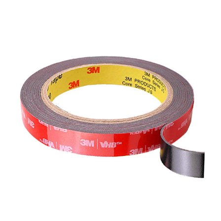 Dobbeltsidig tape, høytemperaturbestandig lim for innendørs/utendørs bruk, biltrim, moto, LED-striper, metall, kontordekor