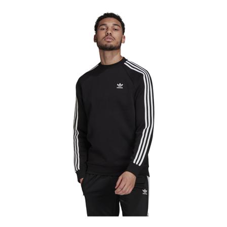 Adidas Originals Sweatshirt 3D Trefoil 3-Stripes Sort, Herre Sweatshirts