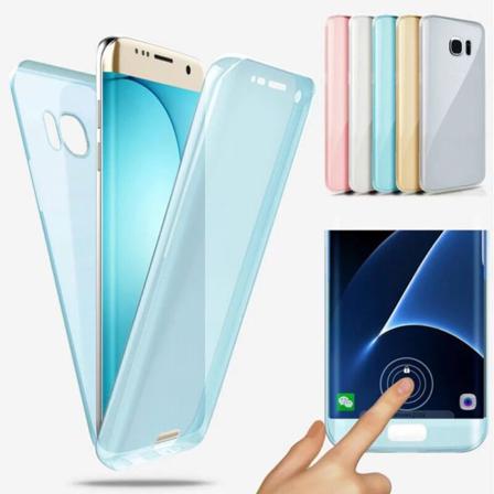 Dubbelt Silikonfodral Med Touchfunktion - Huawei P Smart 2019 Genomskinlig