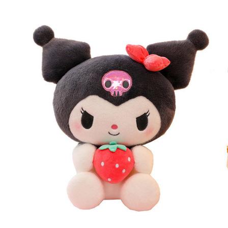 Kuromi Strawberry Melody Doll Plyschleksak Stor docka 35cm