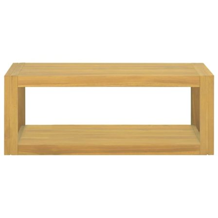 vidaXL Väggmonterat badrumsskåp 90x45x35 cm massiv teak