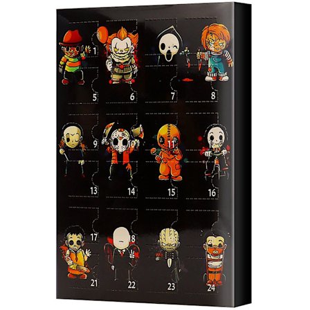 Julkalender 2023 Populär Halloween Nedräkningskalender Låda Horror Nights Halloween Gotisk Docka 24 Gåvor Blind Box Populär A (FMY)